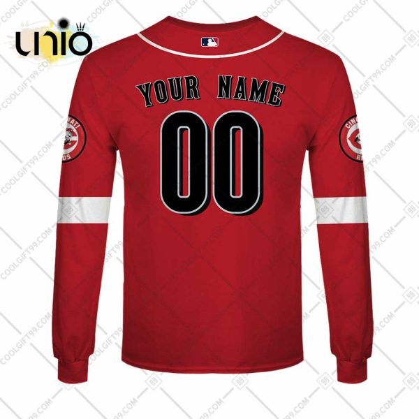 Personalized MLB Cincinnati Reds ALT Jersey Hoodie