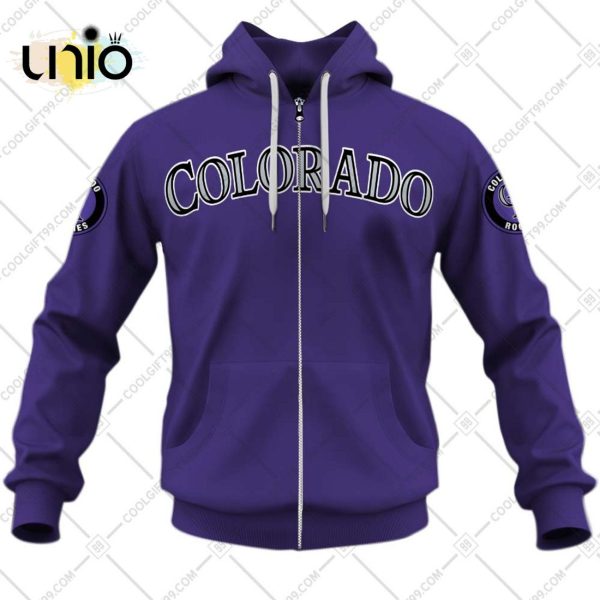 Personalized MLB Colorado Rockies ALT Jersey Hoodie