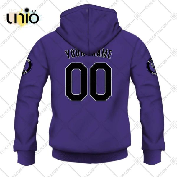 Personalized MLB Colorado Rockies ALT Jersey Hoodie