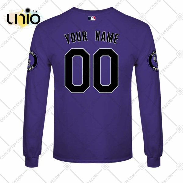 Personalized MLB Colorado Rockies ALT Jersey Hoodie