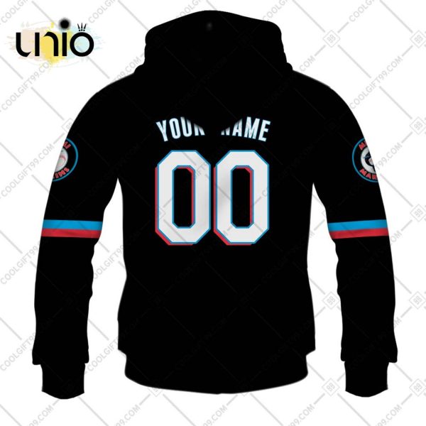 Personalized MLB Miami Marlins ALT Jersey Hoodie