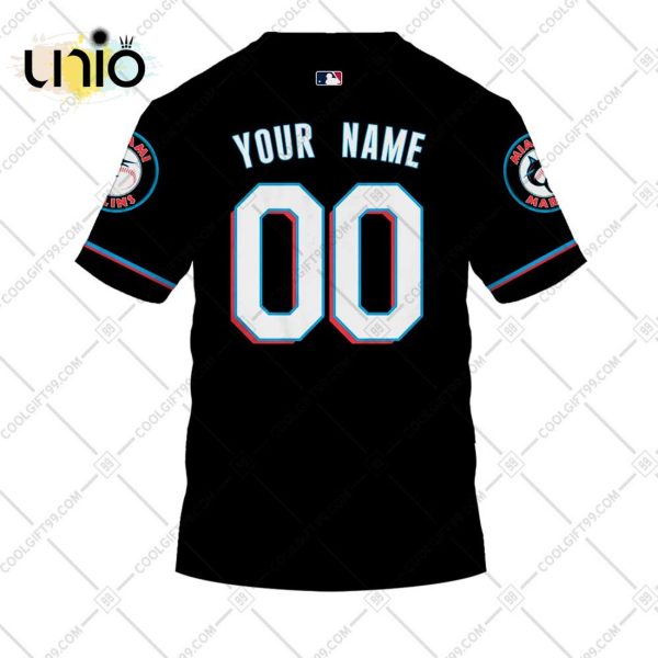 Personalized MLB Miami Marlins ALT Jersey Hoodie