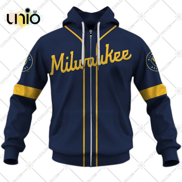 Personalized MLB Milwaukee Brewers ALT Jersey Hoodie