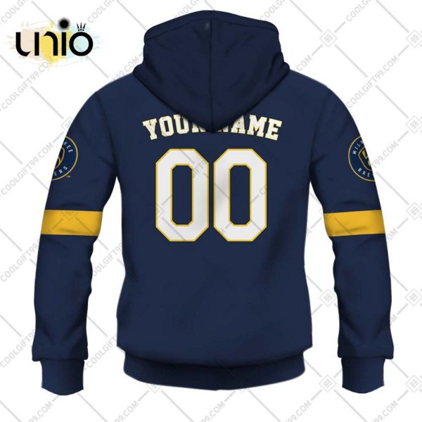 Personalized MLB Milwaukee Brewers ALT Jersey Hoodie