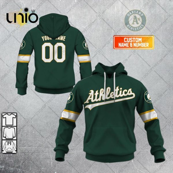 Personalized MLB Oakland Athletics ALT Jersey Hoodie