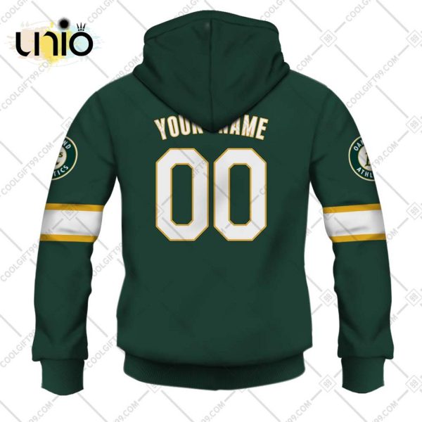 Personalized MLB Oakland Athletics ALT Jersey Hoodie