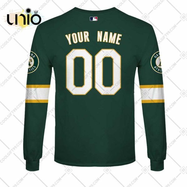 Personalized MLB Oakland Athletics ALT Jersey Hoodie