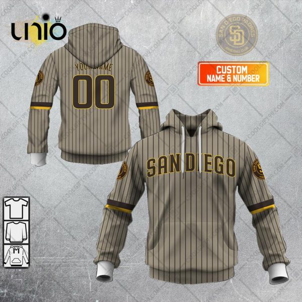 Personalized MLB San Diego Padres ALT Jersey Hoodie