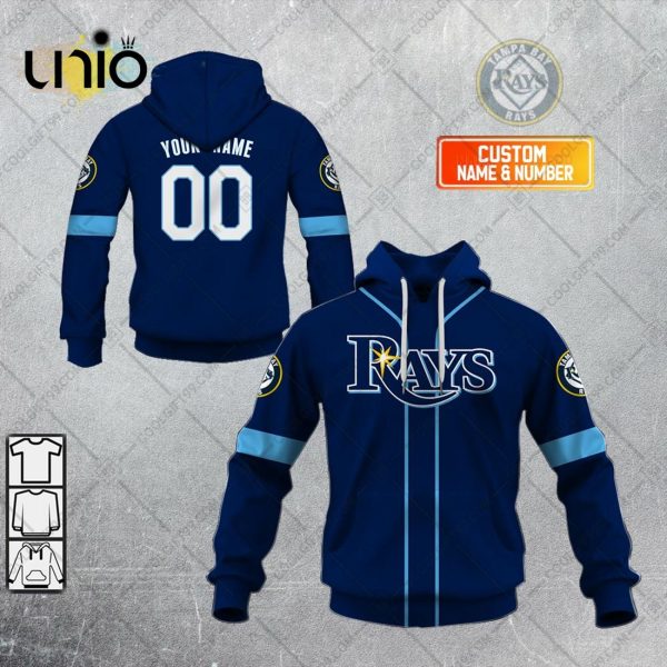 Personalized MLB Tampa Bay Rays ALT Jersey Hoodie