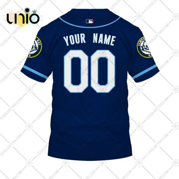 Personalized MLB Tampa Bay Rays ALT Jersey Hoodie