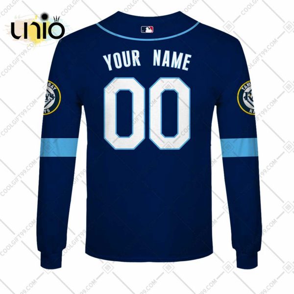 Personalized MLB Tampa Bay Rays ALT Jersey Hoodie