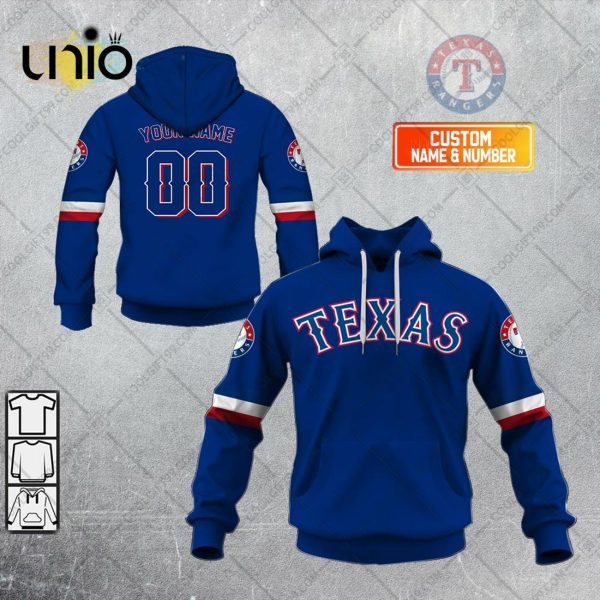 Personalized MLB Texas Rangers ALT Jersey Hoodie