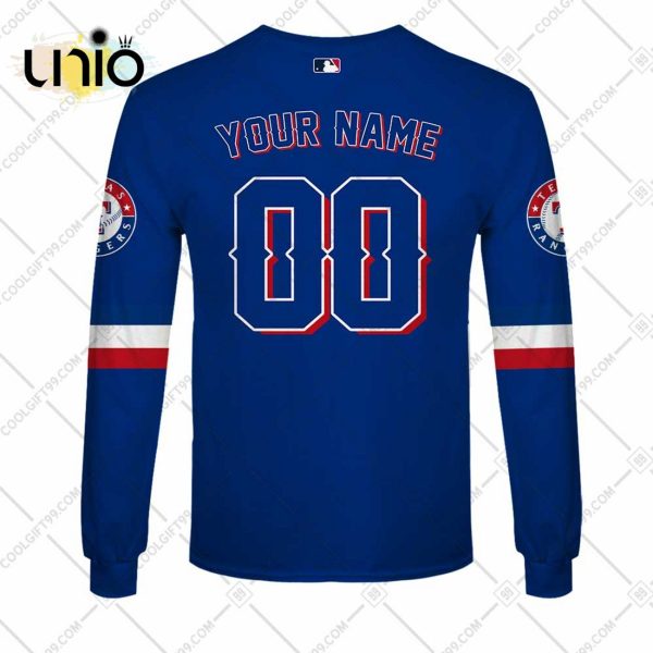 Personalized MLB Texas Rangers ALT Jersey Hoodie