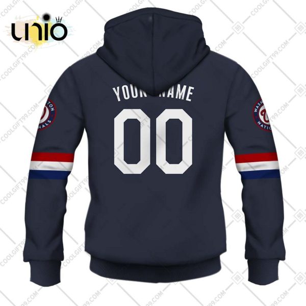 Personalized MLB Washington Nationals ALT Jersey Hoodie