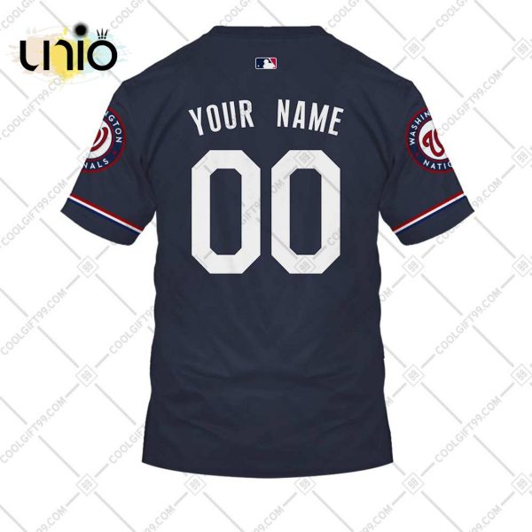 Personalized MLB Washington Nationals ALT Jersey Hoodie