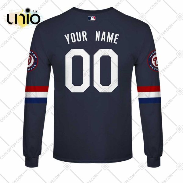 Personalized MLB Washington Nationals ALT Jersey Hoodie