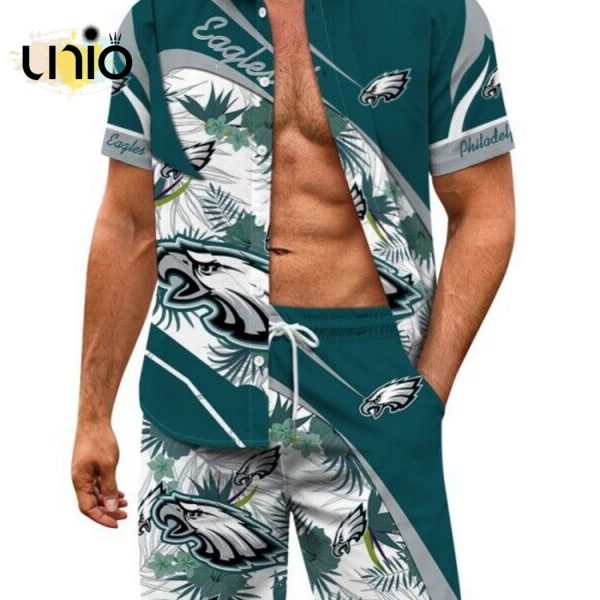 Philadelphia Eagles Designed Pattern Hawaiian Shirt