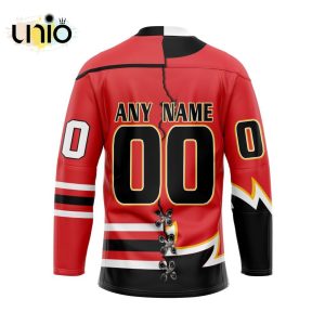 Custom Owen Sound Attack Mix Home And Retro Hockey Jersey