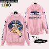 Pittsburgh Steelers Custom Name Shut The F Up Pink Hoodie