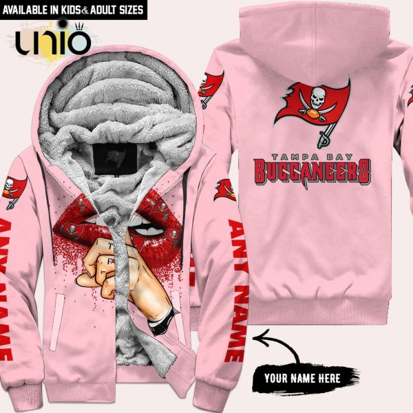 Tampa Bay Buccaneers Custom Name Shut The F Up Pink Hoodie