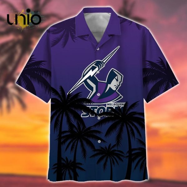 Tropical Melbourne Storm NRL Sport Personalized Hawaiian Shirt