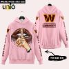 Philadelphia Eagles 1987 Custom Name Shut The F Up Pink Hoodie