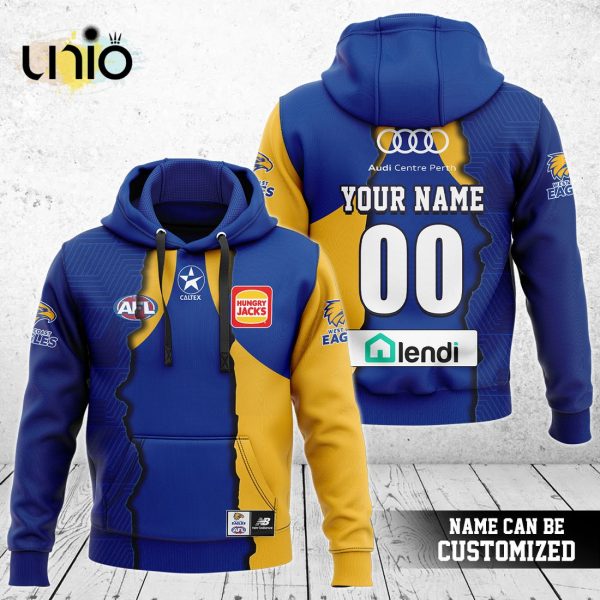 West Coast Eagles AFL Mix Guernseys 2024 Collection Hoodie, Jogger