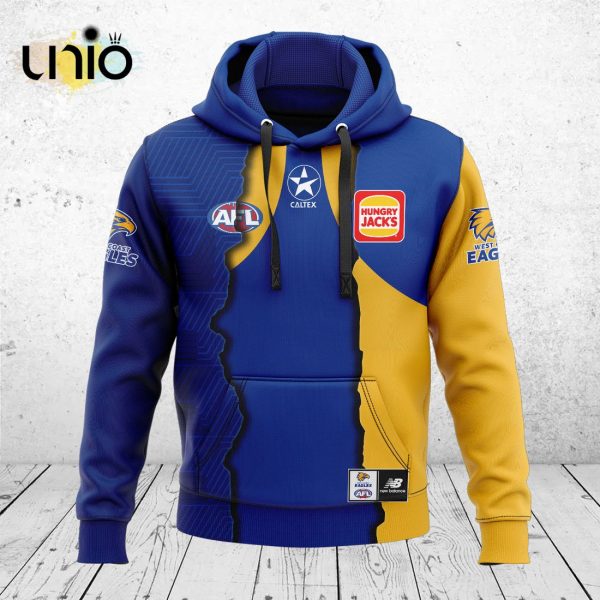 West Coast Eagles AFL Mix Guernseys 2024 Collection Hoodie, Jogger