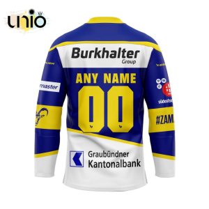 Custom HC Davos Home Jersey Personalized Letters Number