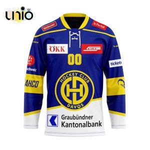 Custom HC Davos Home Jersey Personalized Letters Number