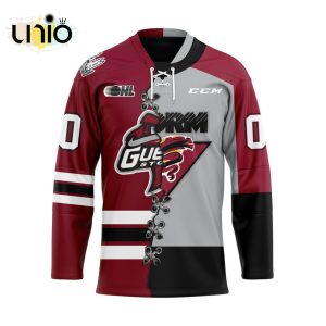 Custom Guelph Storm Mix Home And Retro Hockey Jersey