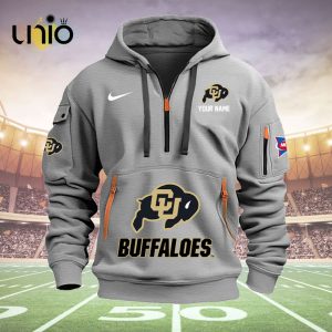 Custom Buffalo Bulls Football NCAA Grey Hoodie