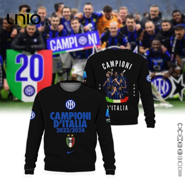 2024 Campioni Inter Special Milan D’Italia Black Hoodie