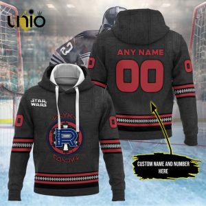 Custom Laval Rocket 2024 AHL Black Hoodie 3D