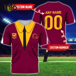 NRL Brisbane Broncos Custom Name Hoodie