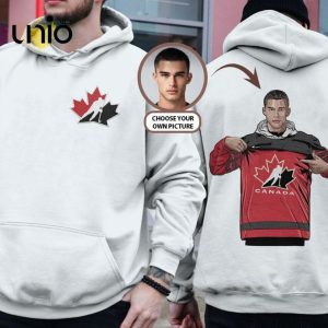 Double Signature_ Custom Image – Canada National Team Logo Hockey Jersey