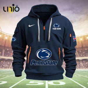 Custom Penn State Nittany Lions Football NCAA Navy Hoodie