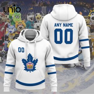 Custom Toronto Marlies 2024 AHL White Hoodie 3D