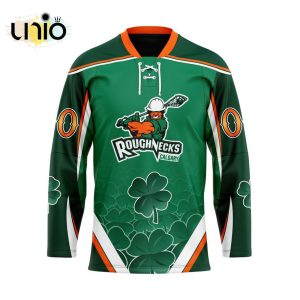 Custom Calgary Roughnecks Team Hockey Jersey For St.Patrick Day