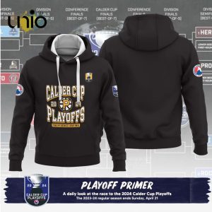 Custom Providence Bruins 2024 AHL Playoffs Black Hoodie 3D