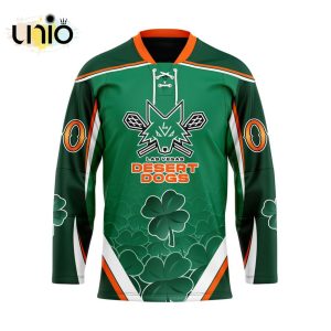 Custom Las Vegas Desert Dogs Team Hockey Jersey For St.Patrick Day