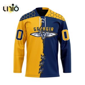 Custom Georgia Swarm Mix Home And Away Team Hockey Jersey