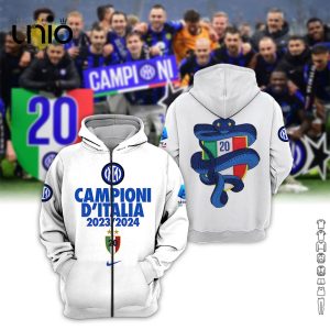 D’Italia Inter Milan 2024 Campioni Special Edition Hoodie