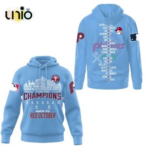 Luxury Philadelphia Phillies NL East Division Champions Hoodie – Blue