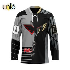 Custom Philadelphia Wings Mix Retro And Home Hockey Jersey