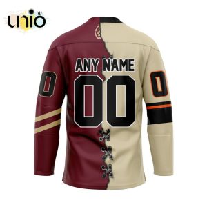 Custom Albany FireWolves Mix Retro And Home Hockey Jersey