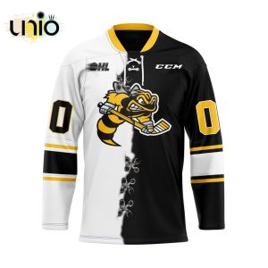 Custom Sarnia Sting Mix Home And Away Hockey Jersey