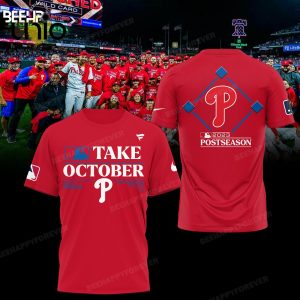 Philadelphia Phillies 2023 Take October Red Hoodie