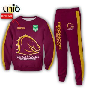 Custom NRL Brisbane Broncos Sport Hoodie, Jogger Limited Edition