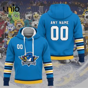 Custom Springfield Thunderbirds 2024 AHL Blue Hoodie 3D